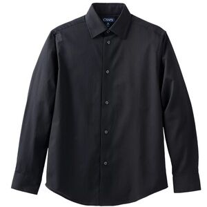 Chaps Dress Apparel Boys Long Sleeve Black Pinstripe Button Down Shirt